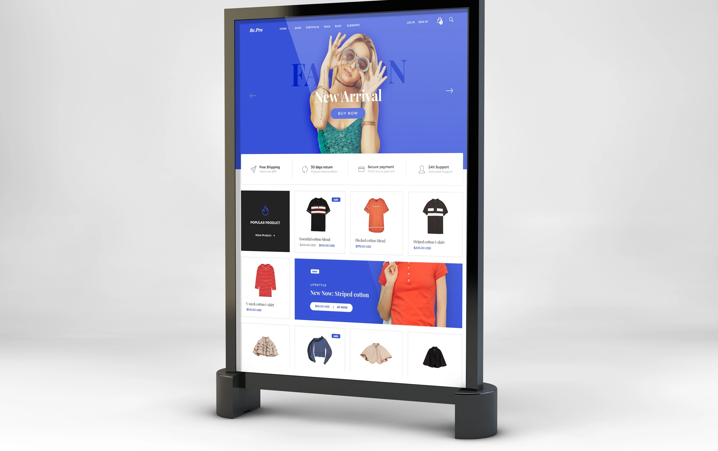 Schaufenster mit Display